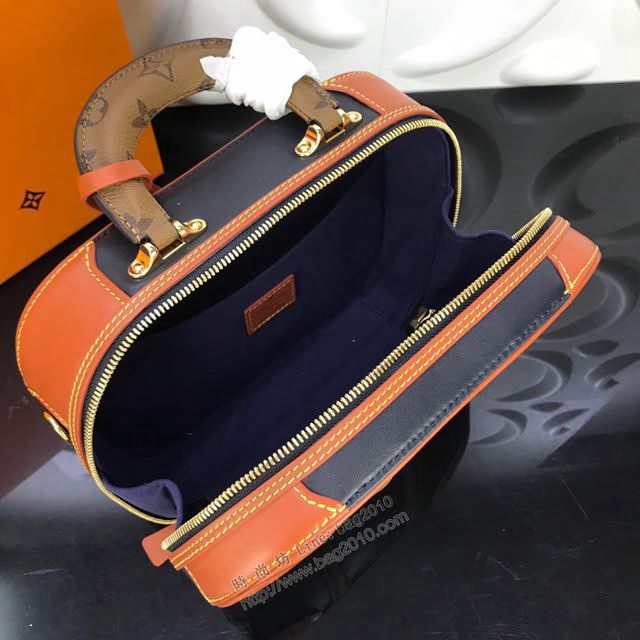 LV女包 M53782 2019年春夏新款 頂級原單 Mini Luggage手袋 焦糖色小牛皮 路易威登女手提包  ydh2787